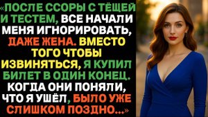 После ссоры с тёщей и тестем, жена меня игнорировала. Вместо извинений я сказал...