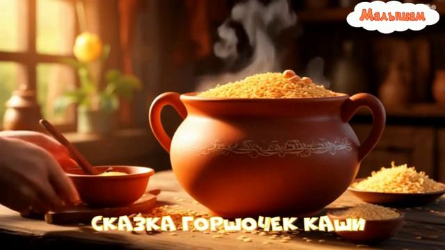 Сказка Горшочек каши мультфильм|АудиоСказка|Братья Гримм|народные|детские|рассказ|мультфильм|