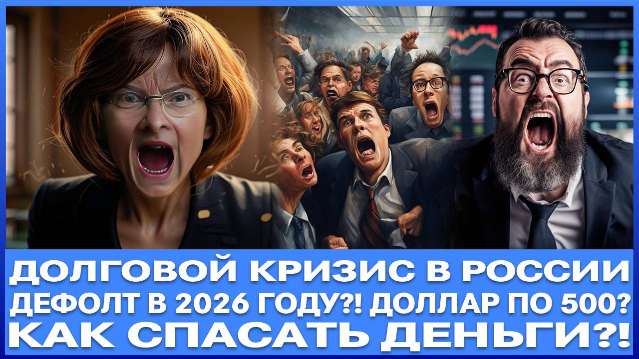 ДЕФОЛТ В РОССИИ В 2026 ГОДУ! ДОЛГОВОЙ КРИЗИС! КОЛЛАПС ЭКОНОМИКИ! ДОЛЛАР ПО 500? АРМАГЕДДОН В РЫНКЕ!