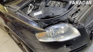 AUDI а4 b7 2007 Установка линз AOZOOM
