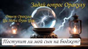 Ответ Оракула Ци Мень Дунь Цзя "Поступи ли мой сын на бюджет?"