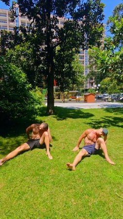 🏋️♂️🌡️ Жаркий челлендж принят!  
С Димой выжали все соки.  
А после — ледяной взрыв! ❄️💥
