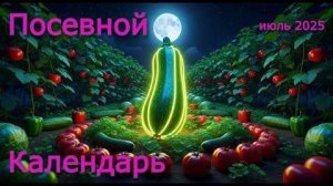 ЛУННЫЙ ПОСЕВНОЙ КАЛЕНДАРЬ НА ИЮЛЬ 2025