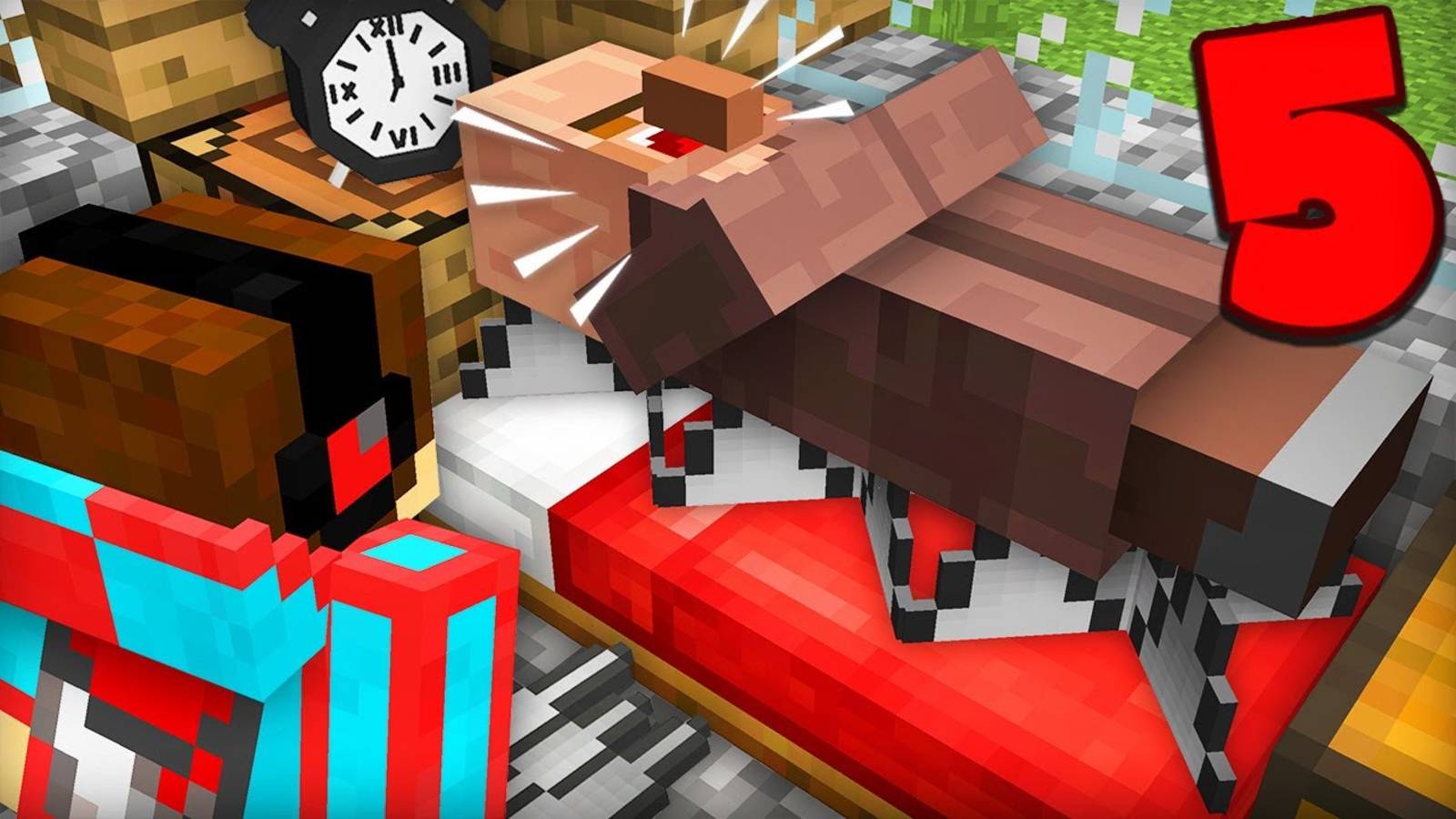 [Компот] 5 СПОСОБОВ КАК РАЗБУДИТЬ ЖИТЕЛЕЙ В МАЙНКРАФТ. Minecraft