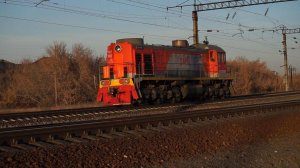 Тепловоз ТЭМ2-7208. Резервом.