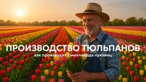 Как производят и собирают 2 миллиарда луковиц тюльпанов - техника выращивания тюльпанов в теплице