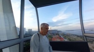 Вид на Волгу с колеса обозрения