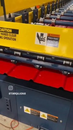 Процесс изготовления профнастила в красном глянце⚙️🔥