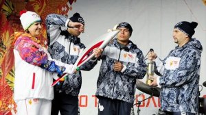 Встреча Олимпийского огня. Дом Правительства Московской области