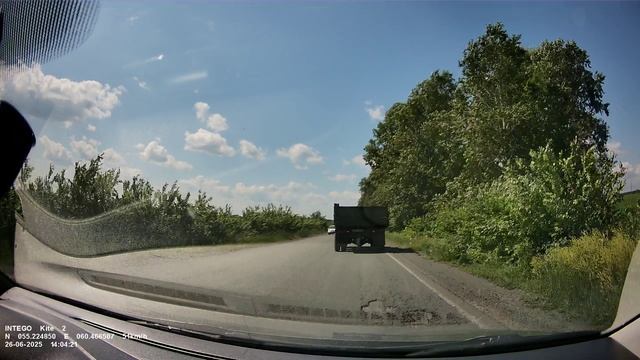 Дорога в районе н.п. Яраткулова (Челябинская область)
