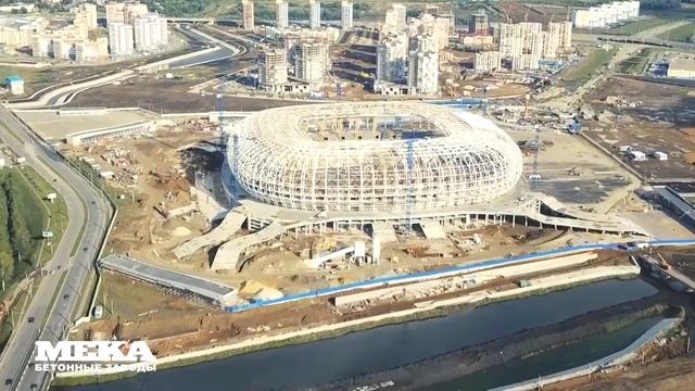 Бетонный завод МЕКА (MEKAMIX-100).Строительство Мордовия-Арены.