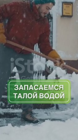 Запасаемся талым снегом