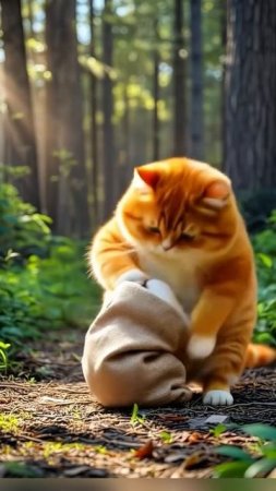 Рыжий кот на отдыхе.