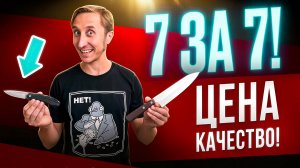 7 НОЖЕЙ ДО 7000 РУБЛЕЙ! Лучшие варианты для КУХНИ И ГОРОДА!