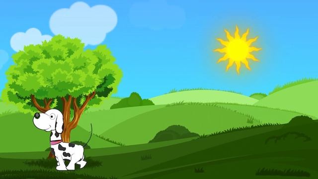 Весёлый щенок.  Весёлая песенка про собачку.