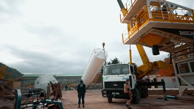 Сочи, мобильный бетонный завод МЕКА (Модель MEKAMIX-100-M)