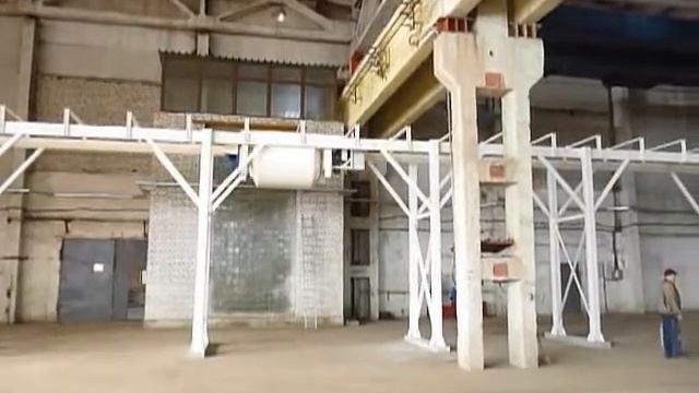 Бетонный завод МЕКА с линией подачи бетонной смеси в цех