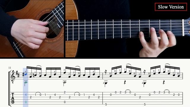 Prelude BWV 1007 (Cello Suite No.1) - Guitar Lesson + TAB