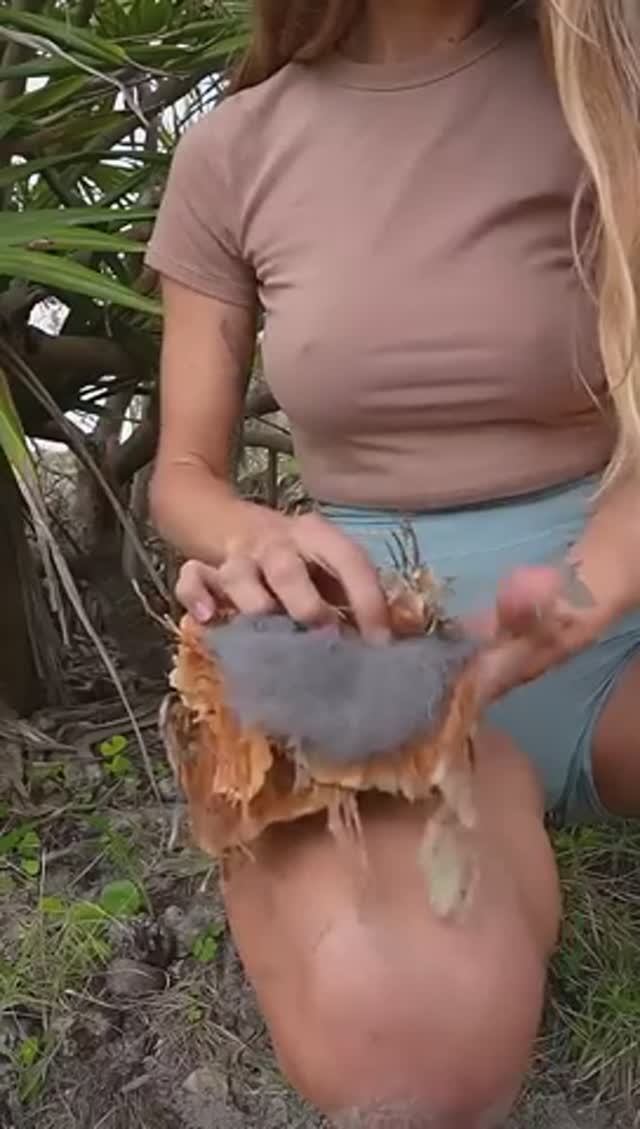Broken LIGHTER to INSTANT flames She has survival skills
