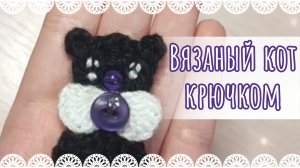 Вязаный кот крючком🐱
