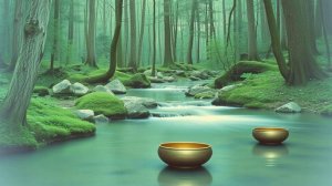 Healing sounds of flute, nature, Tibetan singing bowls, asmr #2