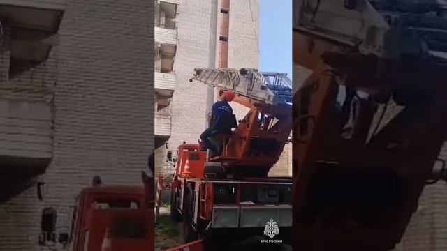 Место пожара город Хабаровск 27.06.2025г.