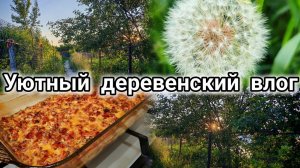 Уютный деревенский влог, счастливая жизнь в деревне, прогулка, готовлю запеканку, уборка