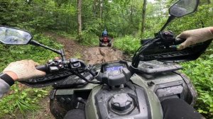 Покатушка на квадриках по лесам Калуги