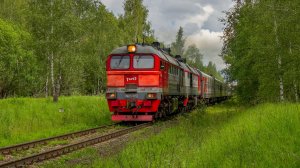 2М62У-0129 с поездом Москва-Кисловодск следует по перегону Ожерелье-Мордвес