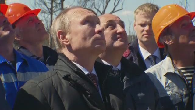 28 апреля 2016 года. Владимир Путин наблюдает за первым запуском ракеты с космодрома «Восточный»
