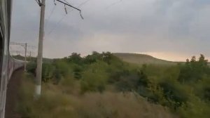 На рассвете до Саратова. Паницкая - Саратов из окна поезда