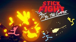 Stick Fight. Победил с помощью бочек.