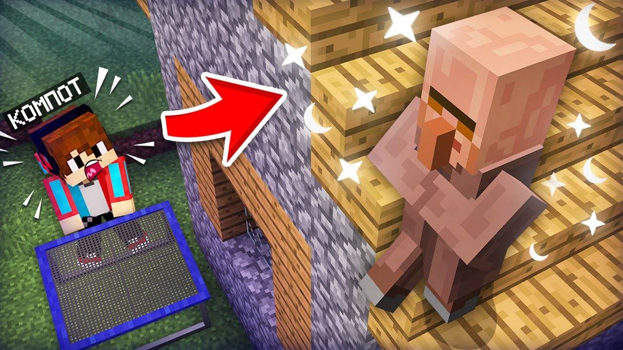 [Компот] ЖИТЕЛЬ СТАЛ ЛУНАТИКОМ В МАЙНКРАФТ. Minecraft