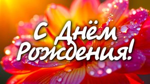 С Днём Рождения! 🌟 Трогательное видео поздравление с цветами и музыкой 🎶