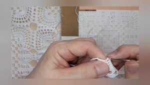 Вязание скатерти из мотивов/Часть 1