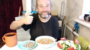 обед с Рыжулей. суп с гречкой. спасибо за донат. мукбанг. обжор. еда на камеру. диета. шизофрения.