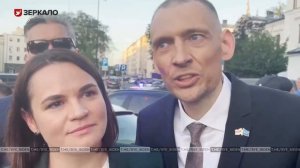 Тем временем освобожденный Тихановский надел костюм и уже вовсю пиарится в европах. 🤦♂️