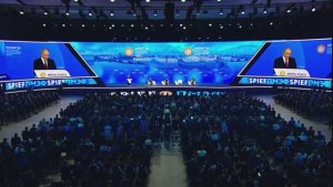 7 июня 2024 года. Пленарное заседание Петербургского международного экономического форума.