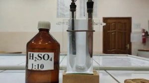 Электролиз раствора серной кислоты с растворимым анодом