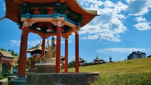 Калмыкия. Элиста. Единственный в Европе буддийский регион