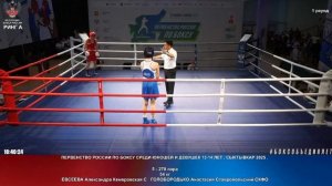270 54 кг ЕВСЕЕВА Александра Кемеровская СФО - ГОЛОБОРОДЬКО Анастасия Ставропольский СКФО
