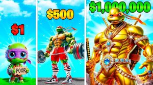 Прокачал Черепашек Ниндзя за $1 до Черепашек Ниндзя за $1,000,000 в ГТА5!