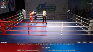 278 57 кг СЕВЕРИНА Владлена Москва МСК - БЕЛЯЧКОВА Миланья Нижегородская ПФО