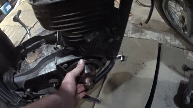 иж планета 4 мотор в раме прикидываем генератор