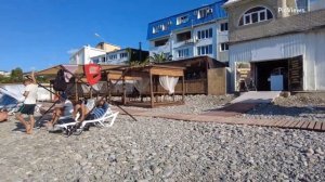 Сочи Лазаревское пляж Чайка сегодня 28 июня 2025. Море и погода в Сочи сейчас. Обстановка на пляже