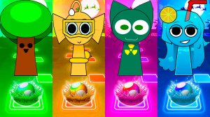 Спрунки - Мультики про Спрунке | МУЛЬТФИЛЬМЫ SPRUNKI в Tiles Hop 100 серия