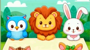 Развивающий мультфильм для детей "Пазлы" (познавательный мультик для малышей) Полянка со зверьками