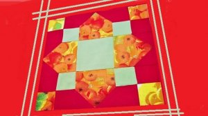 Лоскутный блок "Четырехлистник"