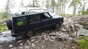 Land Rover Discovery 1 на бездорожье, отрывок 3