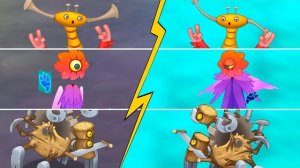 Монстры Из Механического Островка vs. Эфирные Острова (My Singing Monsters, Мои Поющие Монстры)